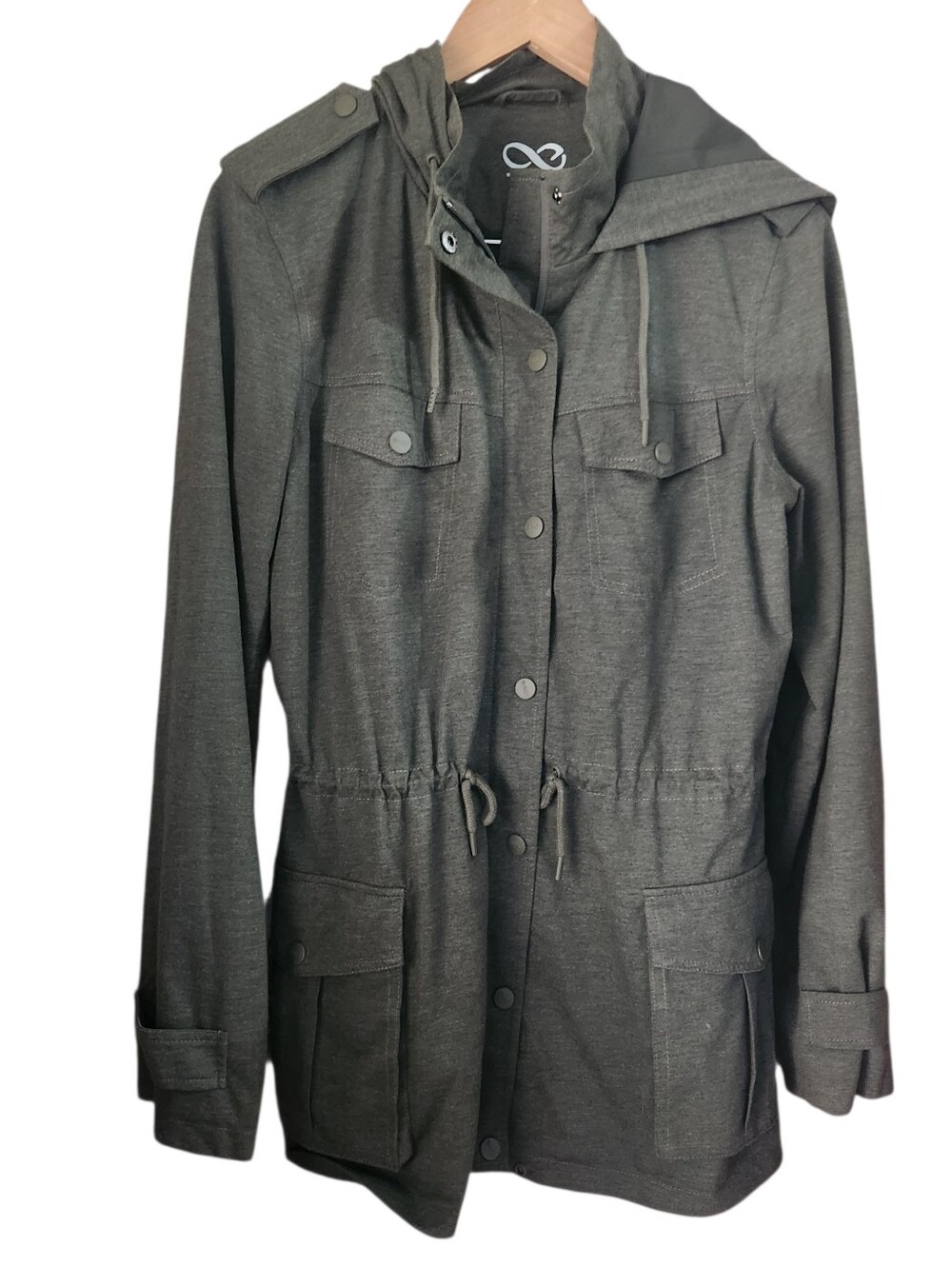 Women’s Be BY Blanc Noir Hooded Anorak Jacket - Olive Green